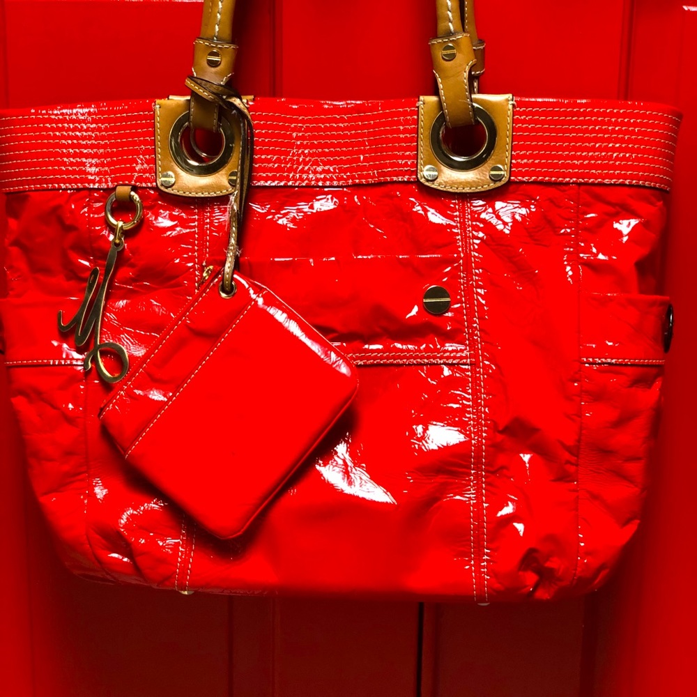 GORGEOUS MILLY TOTE/M-L/Orange-Fire Red